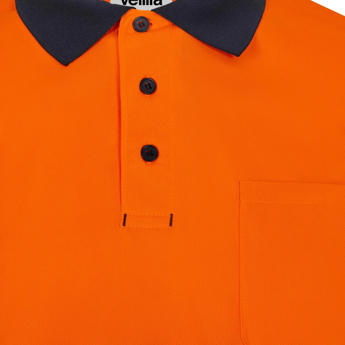 Tricou polo cu mânecă scurtă, de înaltă vizibilitate, în două tonuri, din poliester reciclat / Velilla / Îmbrăcăminte HiVis și reflectorizantă