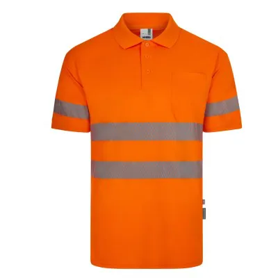 Tricou polo cu mânecă scurtă, de înaltă vizibilitate, din poliester reciclat / Velilla / Îmbrăcăminte HiVis și reflectorizantă