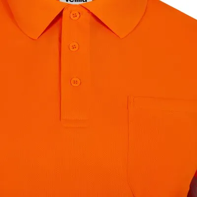 Tricou polo cu mânecă scurtă, de înaltă vizibilitate, din poliester reciclat / Velilla / Îmbrăcăminte HiVis și reflectorizantă
