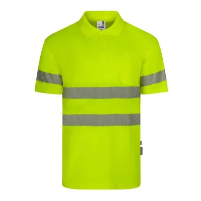 Tricou polo cu mânecă scurtă, de înaltă vizibilitate, din poliester reciclat / Velilla / Îmbrăcăminte HiVis și reflectorizantă