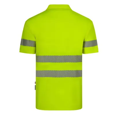 Tricou polo cu mânecă scurtă, de înaltă vizibilitate, din poliester reciclat / Velilla / Îmbrăcăminte HiVis și reflectorizantă