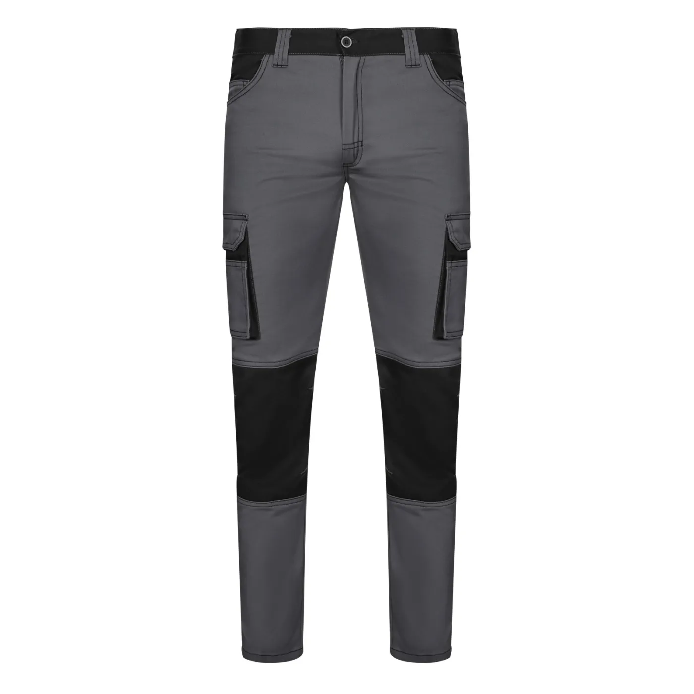 Pantaloni stretch cu buzunare multiple, în două tonuri / Velilla / Pantaloni, salopete, colanți