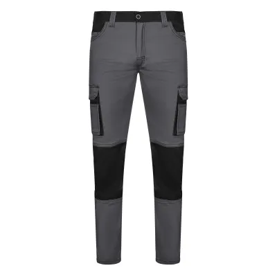 Pantaloni stretch cu buzunare multiple, în două tonuri / Velilla / Pantaloni, salopete, colanți