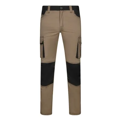 Pantaloni stretch cu buzunare multiple, în două tonuri / Velilla / Pantaloni, salopete, colanți