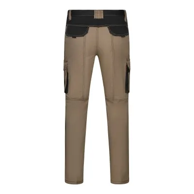 Pantaloni stretch cu buzunare multiple, în două tonuri / Velilla / Pantaloni, salopete, colanți