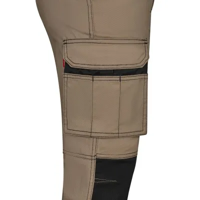 Pantaloni stretch cu buzunare multiple, în două tonuri / Velilla / Pantaloni, salopete, colanți