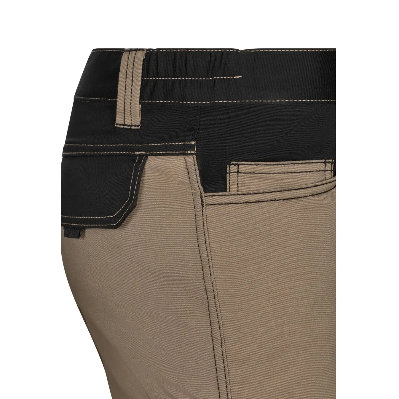 Pantaloni stretch cu buzunare multiple, în două tonuri / Velilla / Pantaloni, salopete, colanți