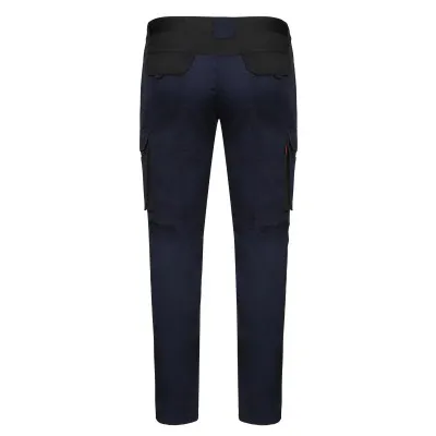 Pantaloni stretch cu buzunare multiple, în două tonuri / Velilla / Pantaloni, salopete, colanți