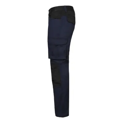 Pantaloni stretch cu buzunare multiple, în două tonuri / Velilla / Pantaloni, salopete, colanți