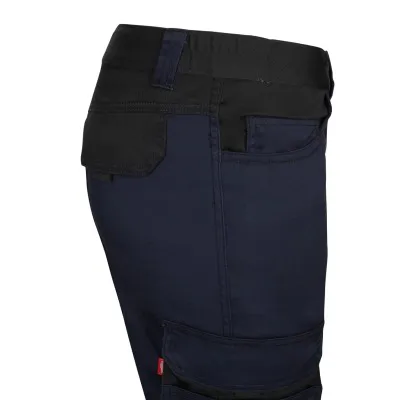 Pantaloni stretch cu buzunare multiple, în două tonuri / Velilla / Pantaloni, salopete, colanți