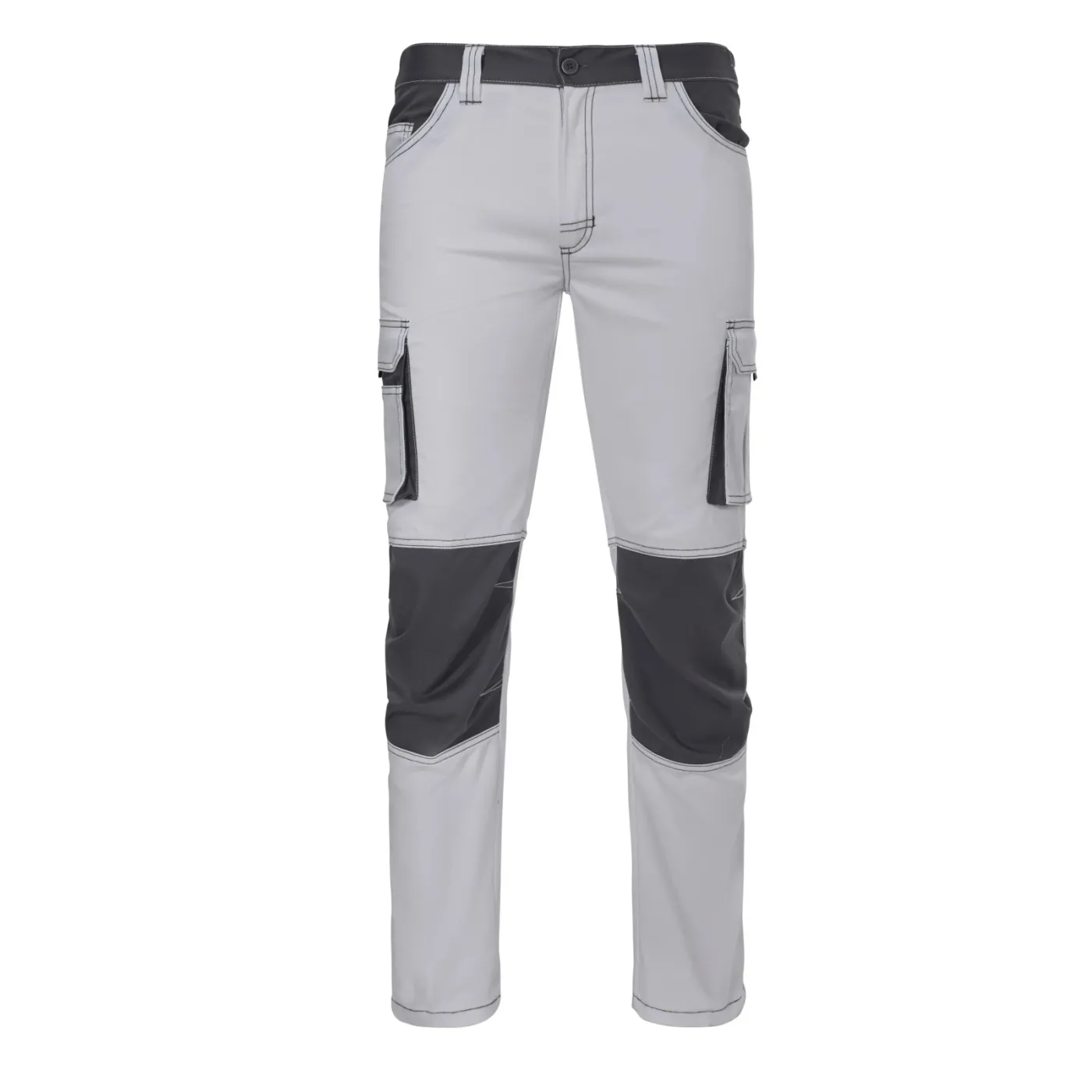 Pantaloni stretch cu buzunare multiple, în două tonuri / Velilla / Pantaloni, salopete, colanți