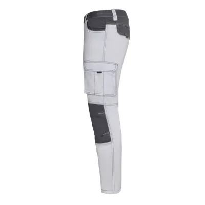 Pantaloni stretch cu buzunare multiple, în două tonuri / Velilla / Pantaloni, salopete, colanți