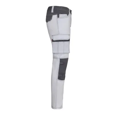 Pantaloni stretch cu buzunare multiple, în două tonuri / Velilla / Pantaloni, salopete, colanți