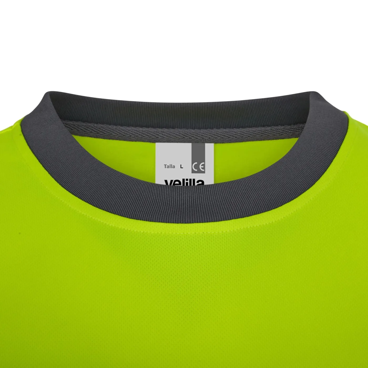 Tricou reflectorizant cu mânecă lungă, de înaltă vizibilitate, în două tonuri, din poliester reciclat / Velilla / Îmbrăcăminte HiVis și reflectorizantă