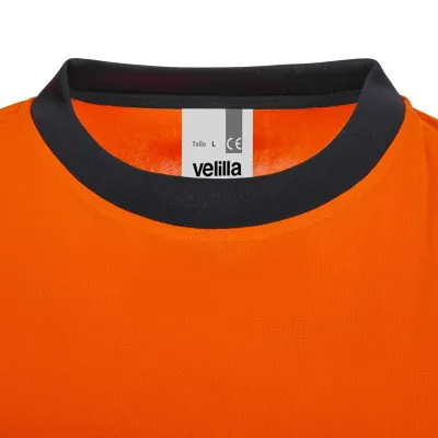Tricou reflectorizant cu mânecă lungă, de înaltă vizibilitate, în două tonuri, din poliester reciclat / Velilla / Îmbrăcăminte HiVis și reflectorizantă