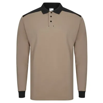 Tricou polo cu mânecă lungă, în două tonuri / Velilla / Tricouri, bluze, cămăși