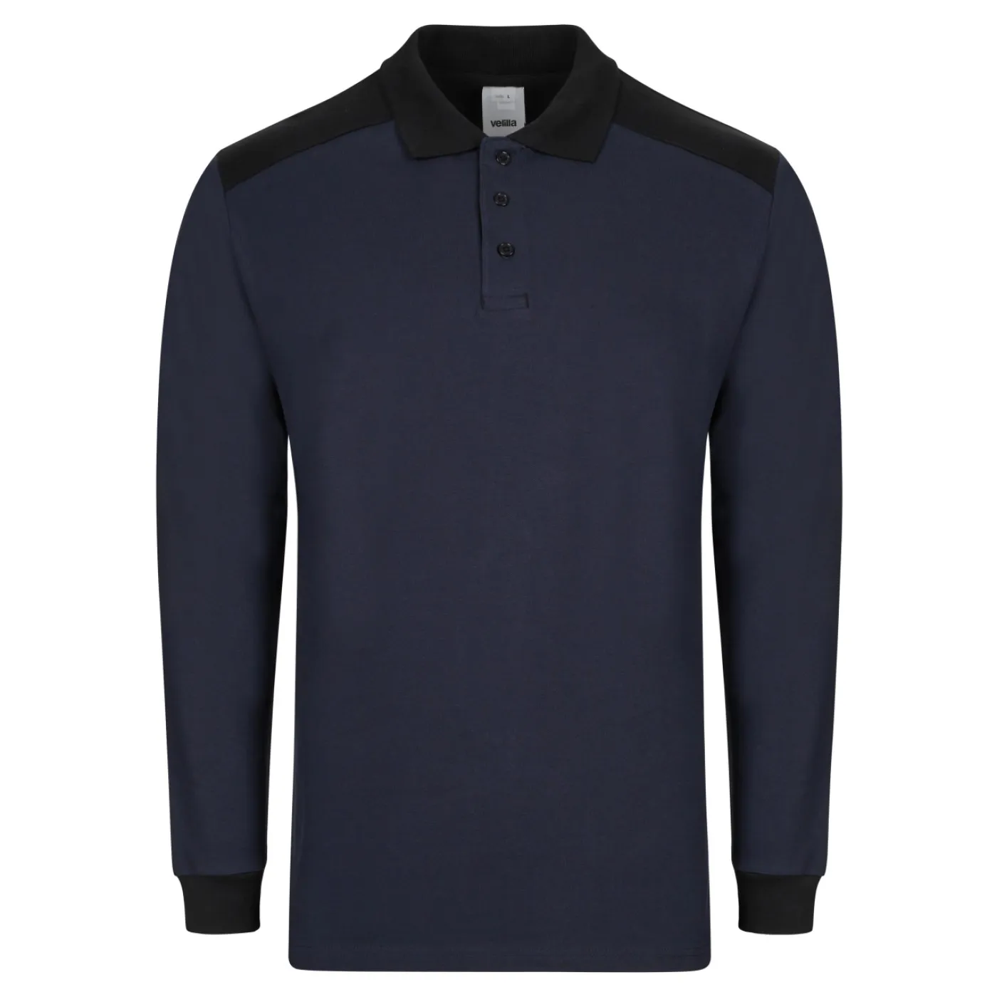 Tricou polo cu mânecă lungă, în două tonuri / Velilla / Tricouri, bluze, cămăși