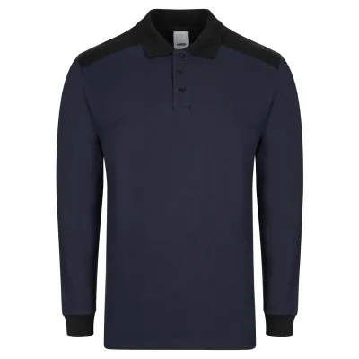 Tricou polo cu mânecă lungă, în două tonuri / Velilla / Tricouri, bluze, cămăși