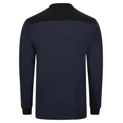 Tricou polo cu mânecă lungă, în două tonuri / Velilla / Tricouri, bluze, cămăși