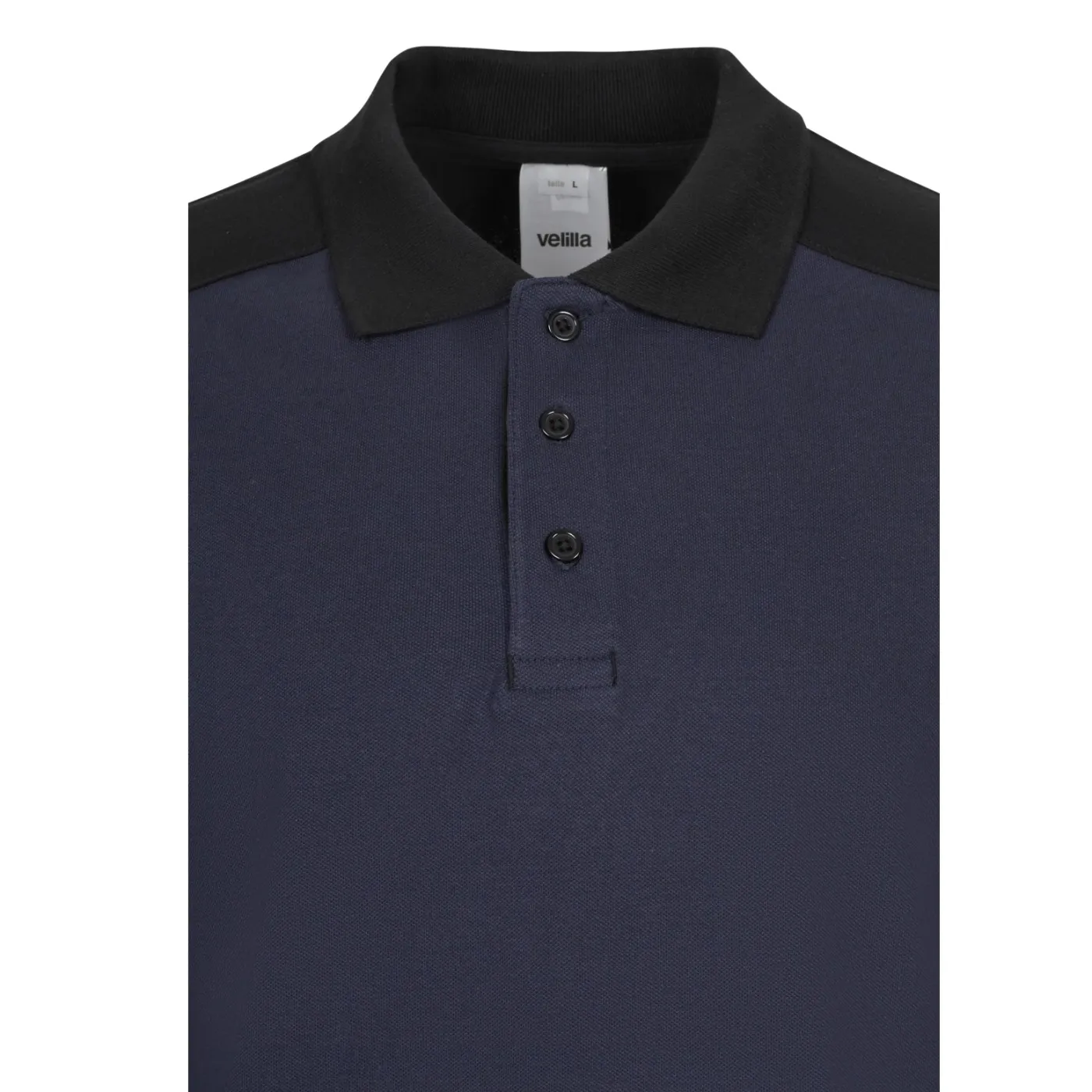 Tricou polo cu mânecă lungă, în două tonuri / Velilla / Tricouri, bluze, cămăși