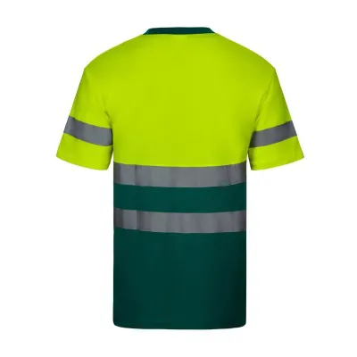 Tricou cu mânecă scurtă, reflectorizant, de înaltă vizibilitate, în două tonuri, din bumbac / Velilla / Îmbrăcăminte HiVis și reflectorizantă
