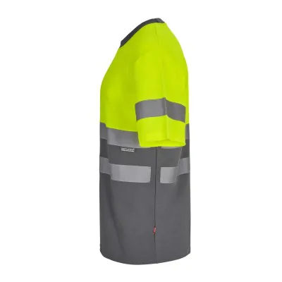 Tricou cu mânecă scurtă, reflectorizant, de înaltă vizibilitate, în două tonuri, din bumbac / Velilla / Îmbrăcăminte HiVis și reflectorizantă