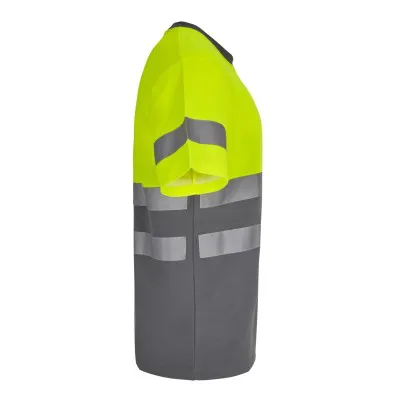 Tricou cu mânecă scurtă, reflectorizant, de înaltă vizibilitate, în două tonuri, din bumbac / Velilla / Îmbrăcăminte HiVis și reflectorizantă