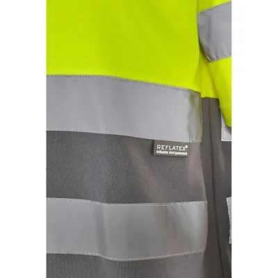 Tricou cu mânecă scurtă, reflectorizant, de înaltă vizibilitate, în două tonuri, din bumbac / Velilla / Îmbrăcăminte HiVis și reflectorizantă