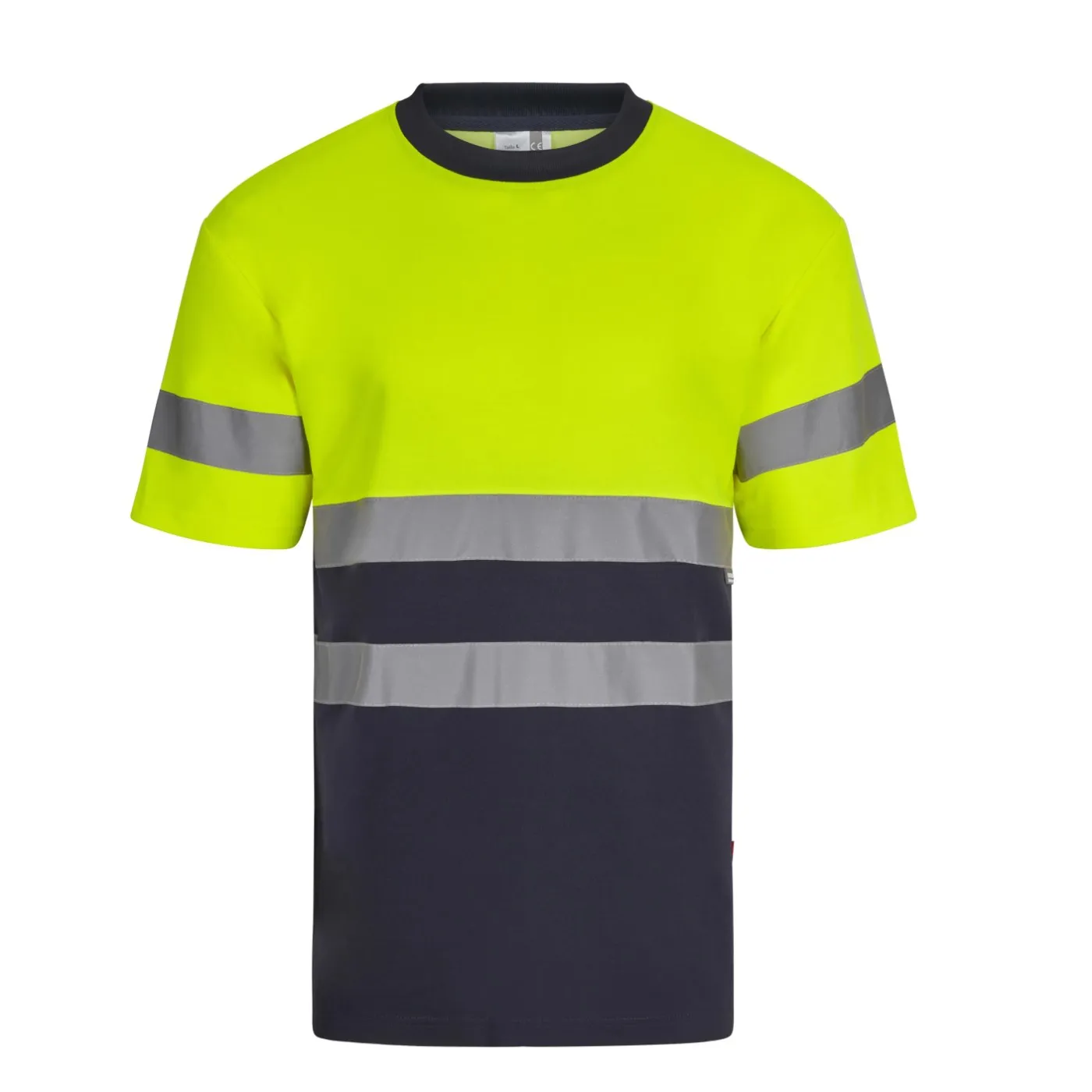 Tricou cu mânecă scurtă, reflectorizant, de înaltă vizibilitate, în două tonuri, din bumbac / Velilla / Îmbrăcăminte HiVis și reflectorizantă