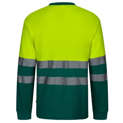 Tricou cu mânecă lungă, reflectorizant, de înaltă vizibilitate, din bumbac / Velilla / Îmbrăcăminte HiVis și reflectorizantă