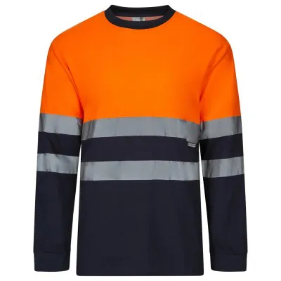 Tricou cu mânecă lungă, reflectorizant, de înaltă vizibilitate, din bumbac / Velilla / Îmbrăcăminte HiVis și reflectorizantă