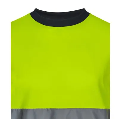 Tricou cu mânecă lungă, reflectorizant, de înaltă vizibilitate, din bumbac / Velilla / Îmbrăcăminte HiVis și reflectorizantă