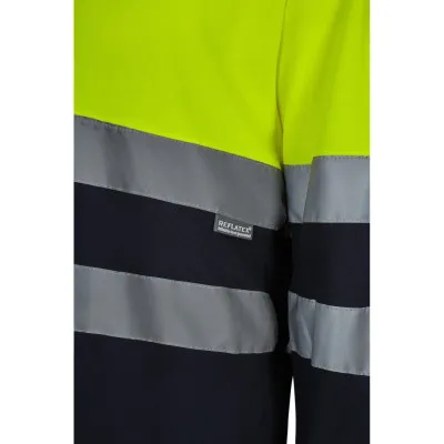Tricou cu mânecă lungă, reflectorizant, de înaltă vizibilitate, din bumbac / Velilla / Îmbrăcăminte HiVis și reflectorizantă