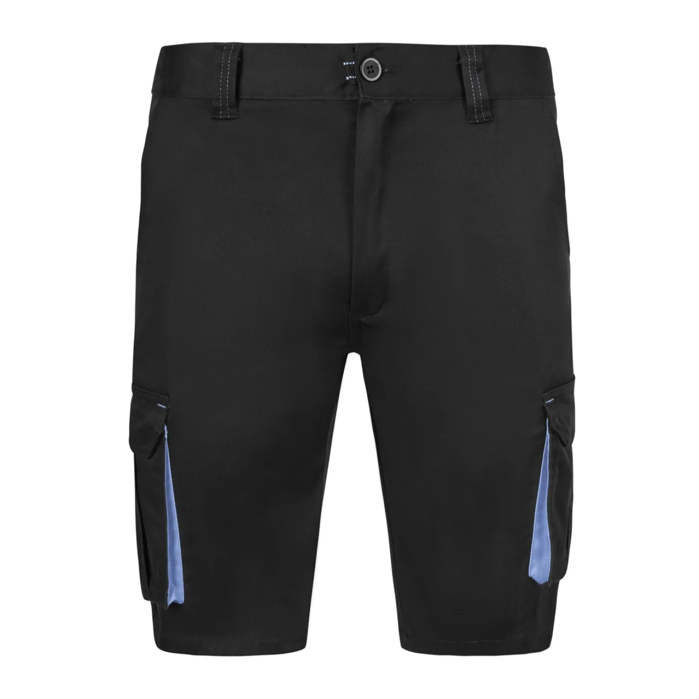 Pantaloni scurti stretch, cu buzunare multiple,  în două tonuri / Velilla / Pantaloni scurți de lucru