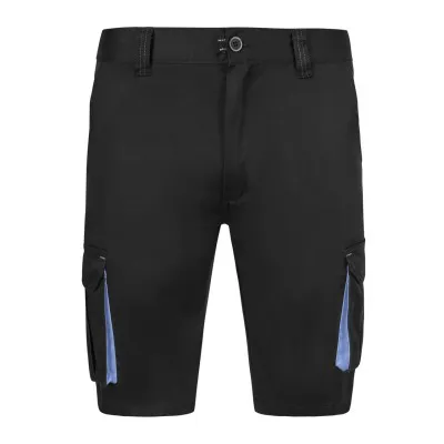 Pantaloni scurti stretch, cu buzunare multiple,  în două tonuri / Velilla / Pantaloni scurți de lucru