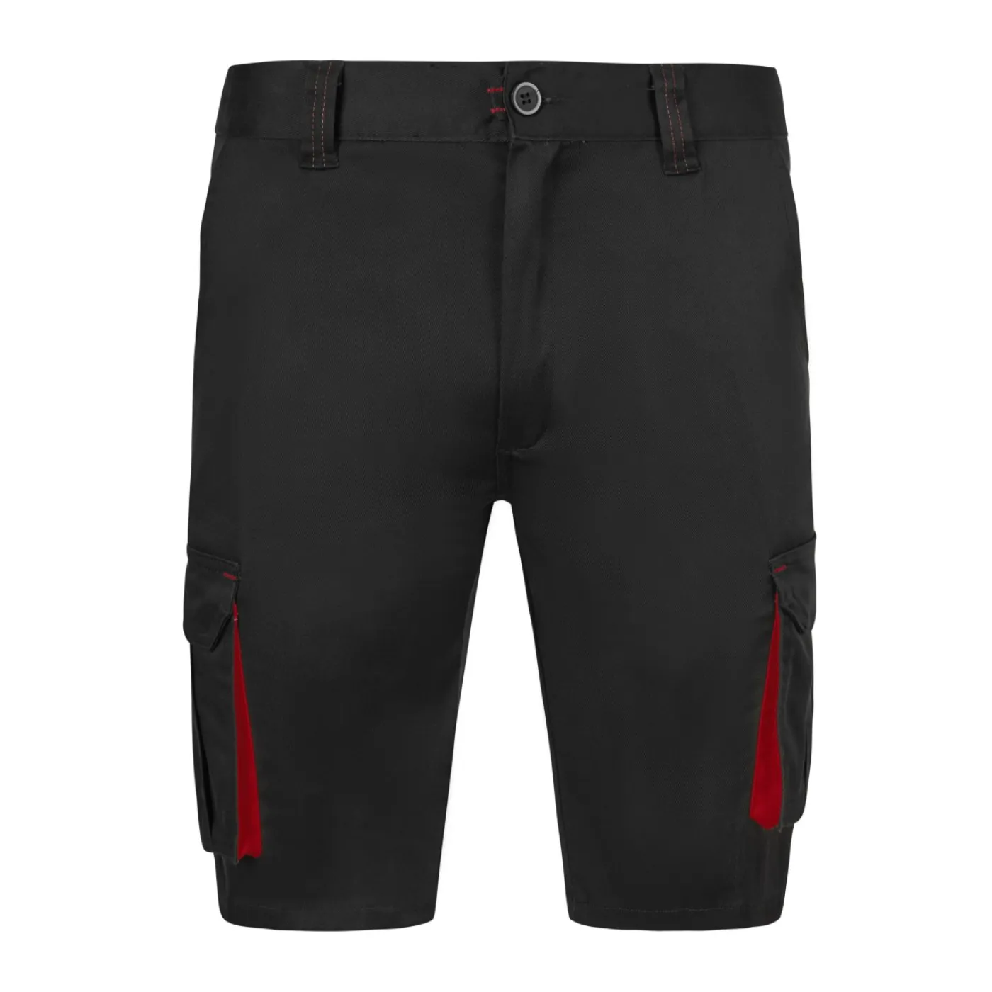 Pantaloni scurti stretch, cu buzunare multiple,  în două tonuri / Velilla / Pantaloni scurți de lucru
