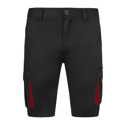 Pantaloni scurti stretch, cu buzunare multiple,  în două tonuri / Velilla / Pantaloni scurți de lucru