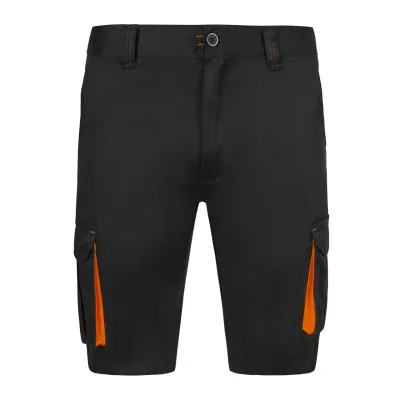 Pantaloni scurti stretch, cu buzunare multiple,  în două tonuri / Velilla / Pantaloni scurți de lucru