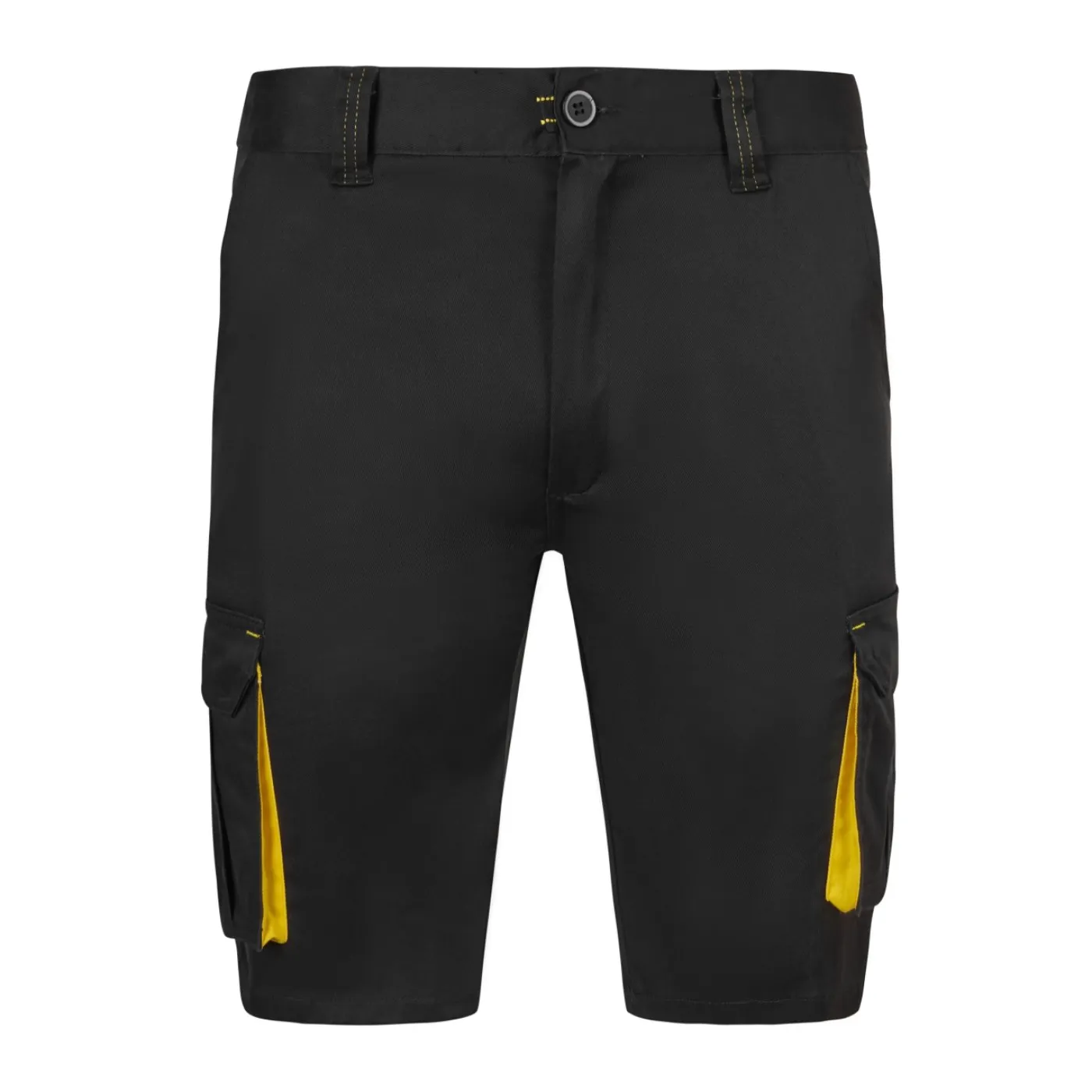 Pantaloni scurti stretch, cu buzunare multiple,  în două tonuri / Velilla / Pantaloni scurți de lucru