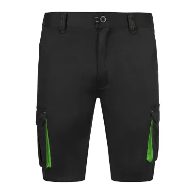 Pantaloni scurti stretch, cu buzunare multiple,  în două tonuri / Velilla / Pantaloni scurți de lucru