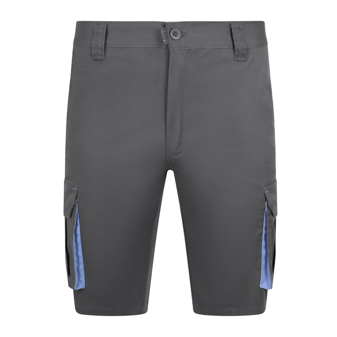 Pantaloni scurti stretch, cu buzunare multiple,  în două tonuri / Velilla / Pantaloni scurți de lucru