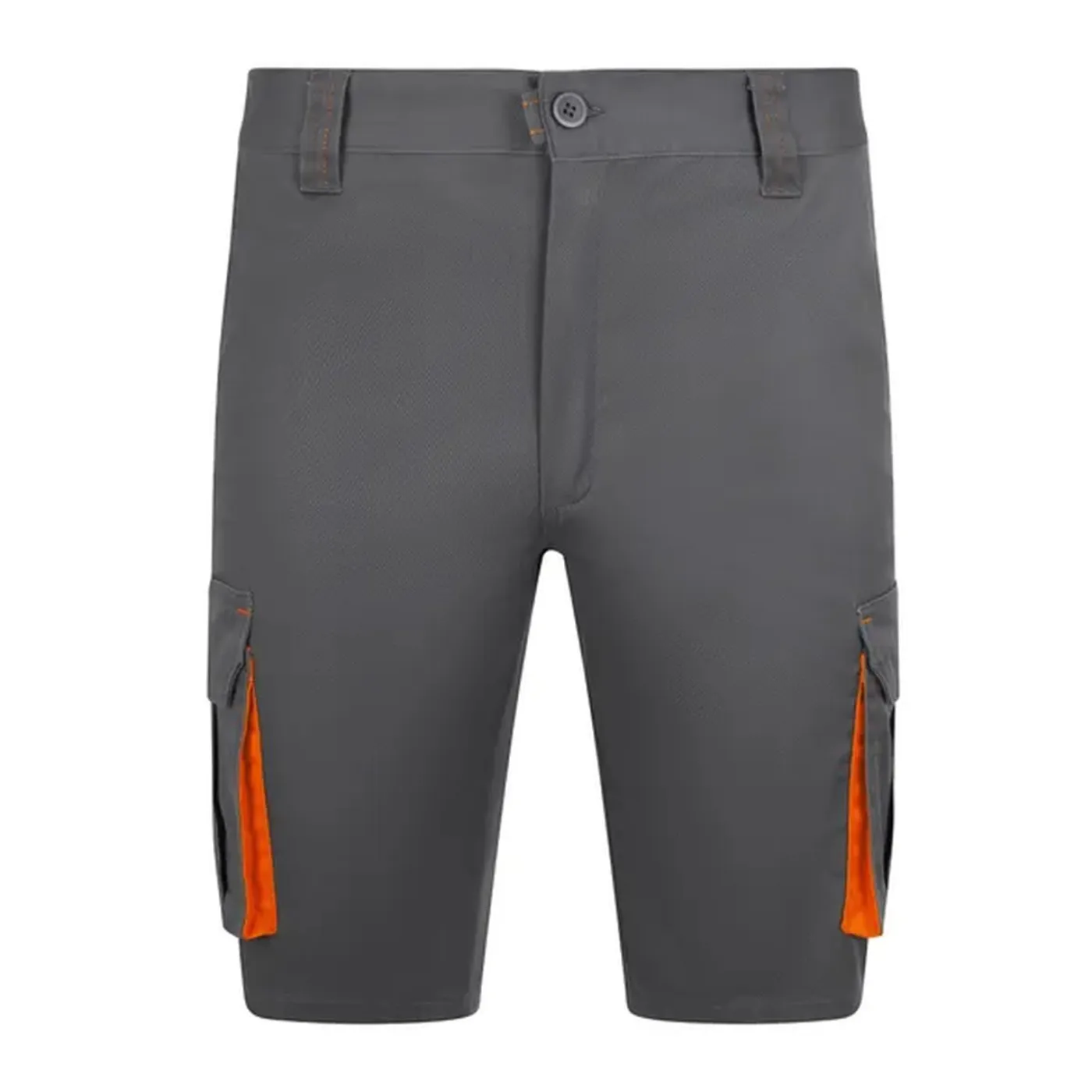 Pantaloni scurti stretch, cu buzunare multiple,  în două tonuri / Velilla / Pantaloni scurți de lucru