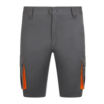 Pantaloni scurti stretch, cu buzunare multiple,  în două tonuri / Velilla / Pantaloni scurți de lucru