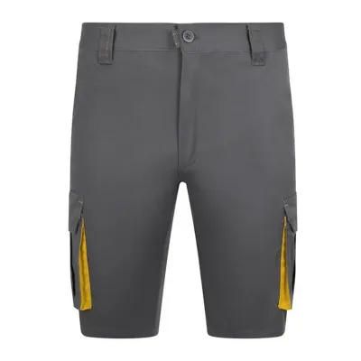 Pantaloni scurti stretch, cu buzunare multiple,  în două tonuri / Velilla / Pantaloni scurți de lucru