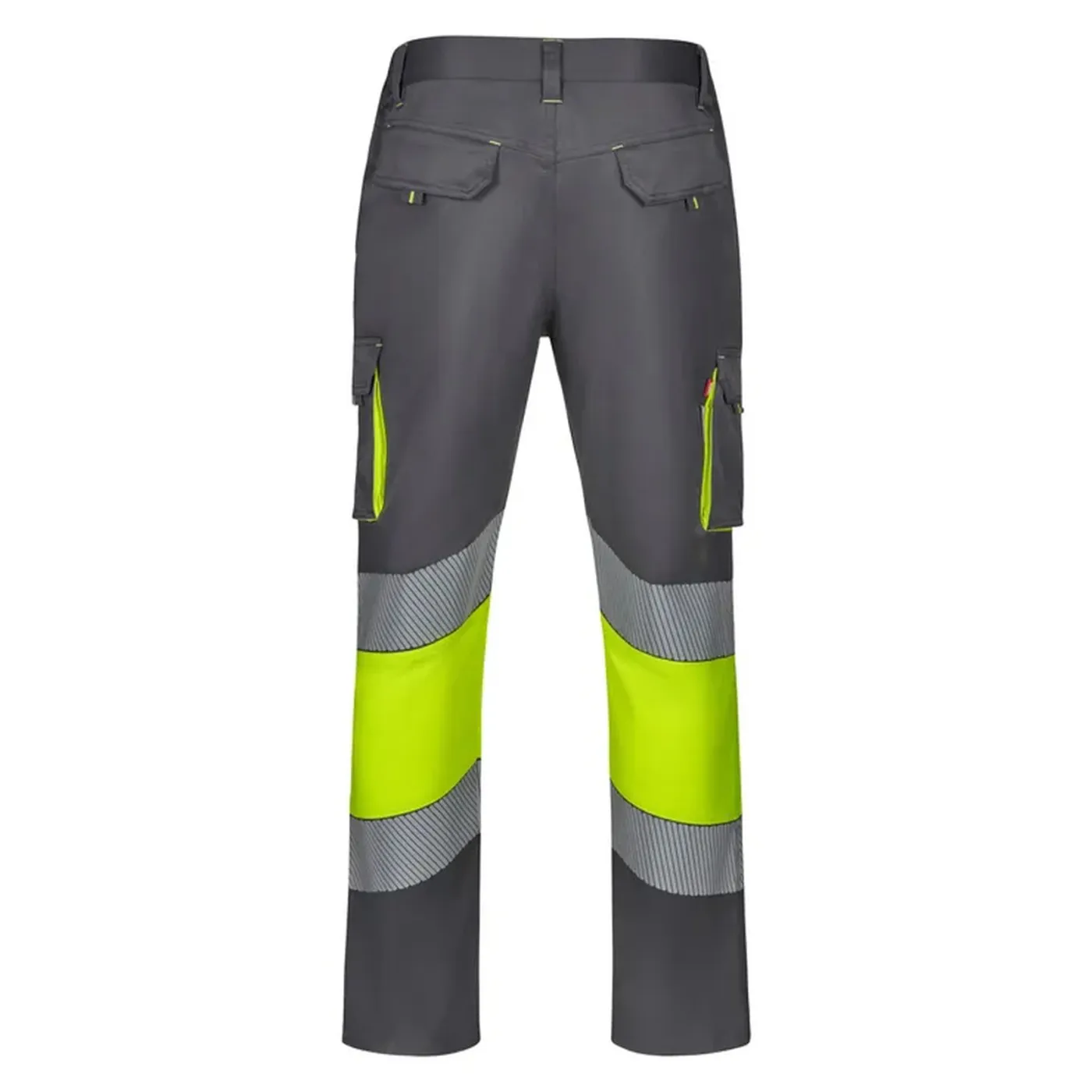 Pantaloni stretch de înaltă vizibilitate, în două tonuri, cu buzunare multiple / Velilla / Îmbrăcăminte HiVis și reflectorizantă