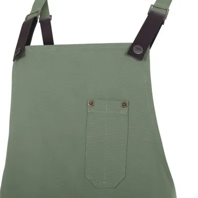 Șorț URBAN cu pieptar, din bumbac organic / Velilla / Îmbrăcăminte bucătari, ospătari, HoReCa