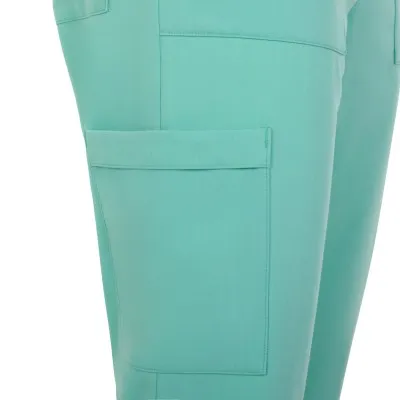 Pantaloni stretch, drepți, din poliester reciclat / Velilla / Îmbrăcăminte medicală