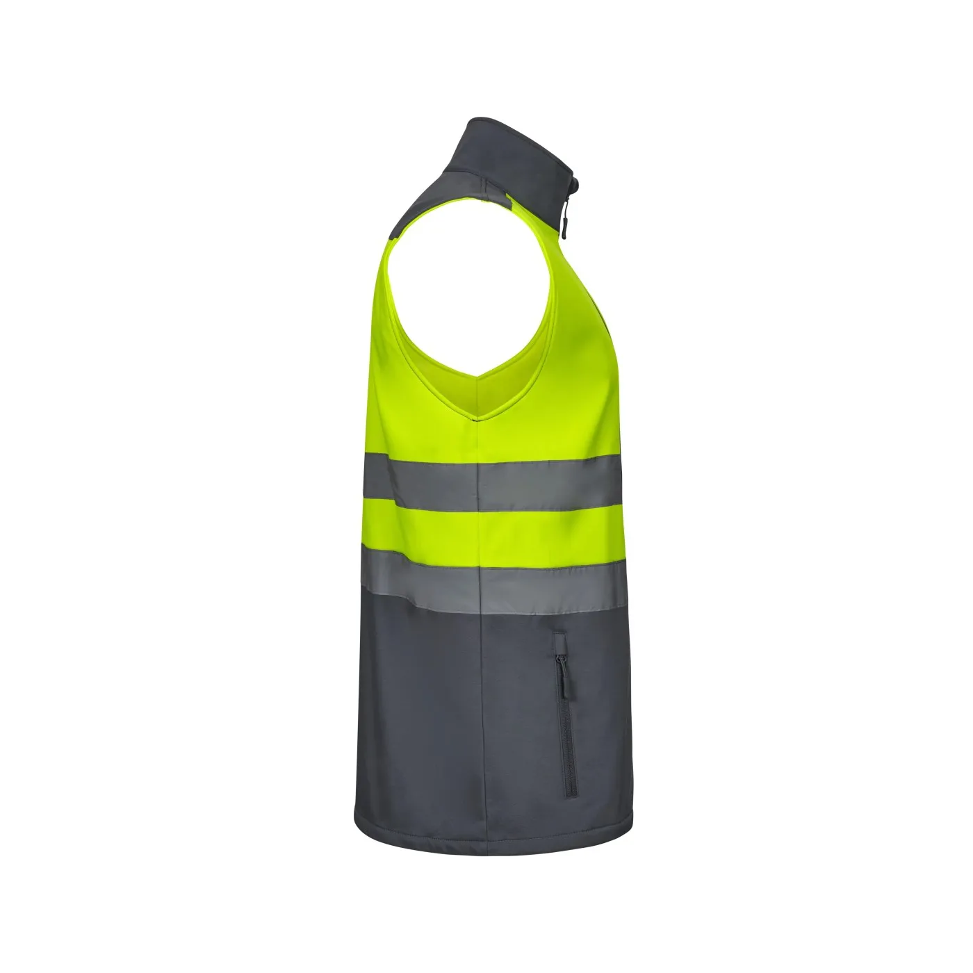 Vestă softshell de înaltă vizibilitate, în două tonuri / Velilla / Îmbrăcăminte HiVis și reflectorizantă