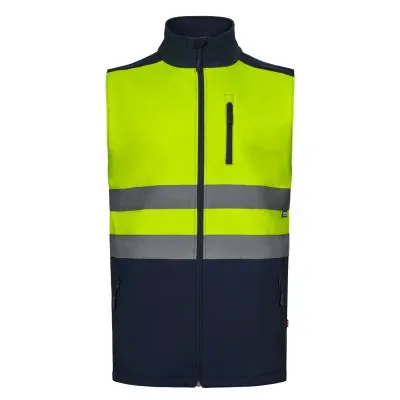 Vestă softshell de înaltă vizibilitate, în două tonuri / Velilla / Îmbrăcăminte HiVis și reflectorizantă