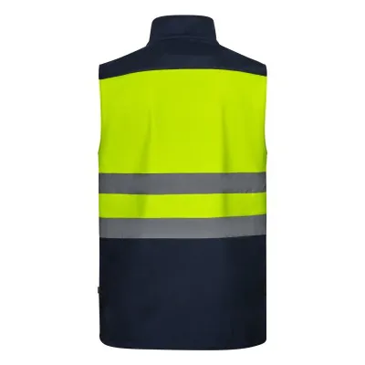 Vestă softshell de înaltă vizibilitate, în două tonuri / Velilla / Îmbrăcăminte HiVis și reflectorizantă